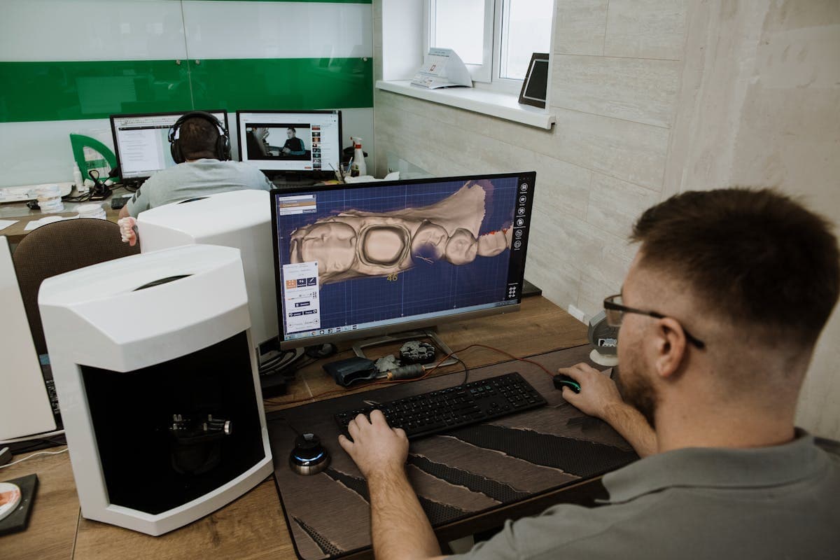 Our 3D digital scanning station — no more goopy impressions